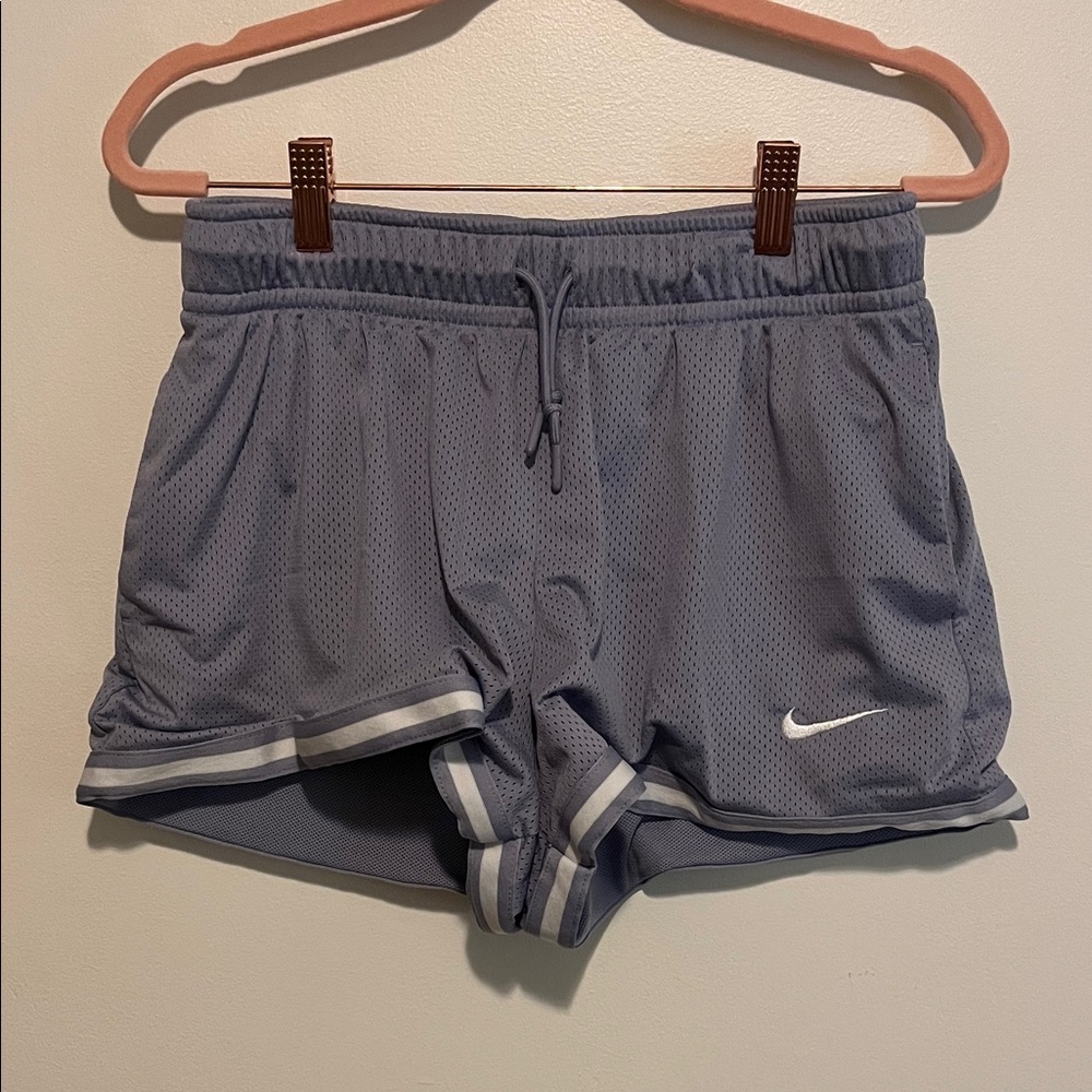 Women's Light purple Nike athletic draw string soccer Shorts